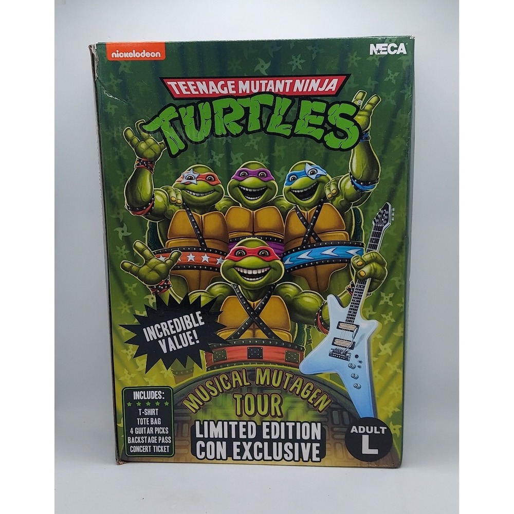 NECA Teenage Mutant Ninja Turtles Musical Mutagen Tour Merch Add-on Size Large